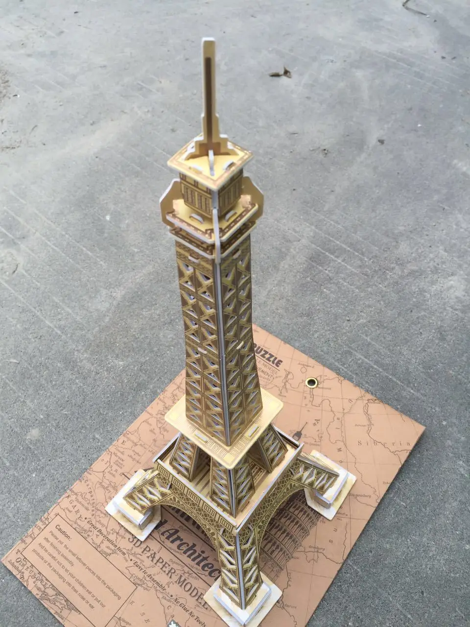Детская 3D Бумажная 3D головоломка модель DIY архитектурная модель дисплей Бурдж аль Эйфелева креативная обучающая игрушка ручной работы