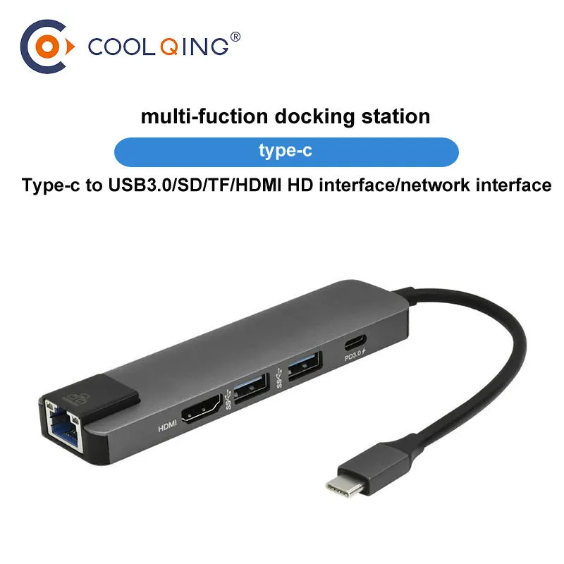 USB C HUB Ethernet USB-C Мульти 3 0 RJ45 сетевой адаптер док-станция для MacBook Pro USB3.0 1