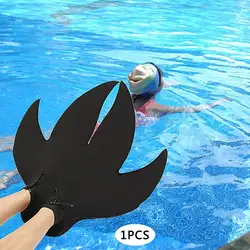 Тренировочные ласты для плавания цельные педали плавники для спорта на открытом воздухе черные пластиковые детские Подводные ласты для