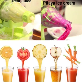 

Multifuctional Kitchen Manual Hand Crank Single Auger Juicer with Suction Base Hand Juicer for Wheatgrass Fruit Vegetable