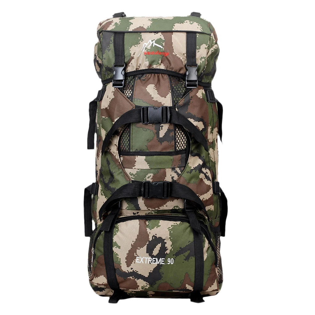 90L Large Hiking Camping Hunting Camouflage Backpack Outdoor Bag Mountaineering Backpack for Outdoor Sports