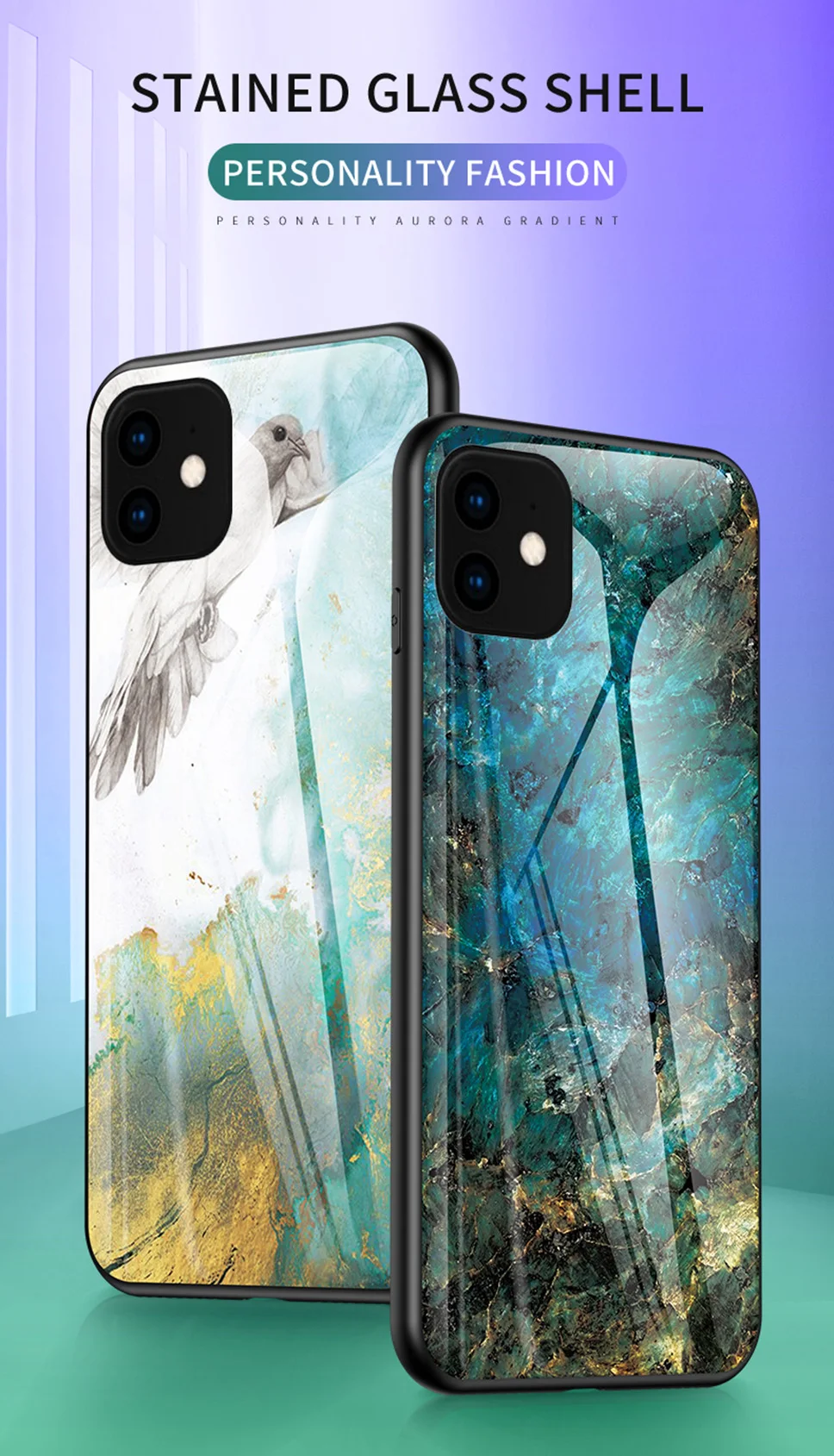 Luxury Tempered Glass Case for iPhone 11 Pro Max XS XR X Coque iphone11 Cover Phone Case for iPhone 11 Pro 5 5s SE 6s 6 7 8 Plus (1)