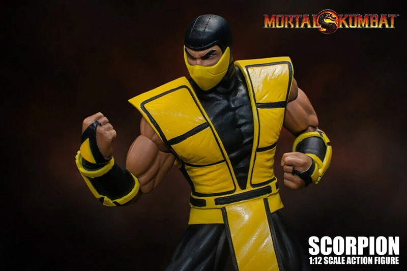 Для фанатов праздничные подарки 1/12 файтинги игры игрушки от Storm Scorpion Mortal Kombat фигурка модель