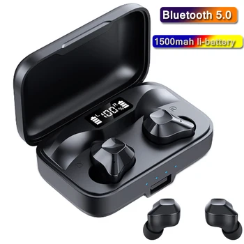 

Bluetooth 5.0 TWS Earphone Touch Control Bluetooth Earbuds Hi-Fi Stereo Music Player with MIC for Handsfree