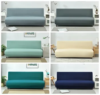 

Universal Armless Sofa Bed Cover Folding Modern seat slipcovers stretch covers cheap Couch Protector Elastic Futon Spandex Cover