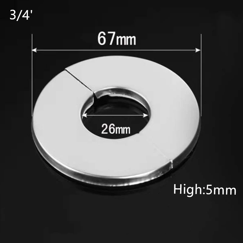 1PC 1/2' 3/4' 1' Faucet Shower Pipe Plug Wall Faucet Hole Stainless Steel Cover Wall Hole Cover Telescopic Decorative