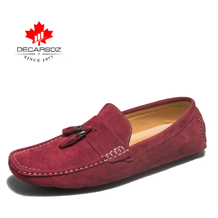 DECARSDZ/мужские лоферы; сезон весна-осень; удобные мужские туфли-лодочки; обувь для вождения; Высококачественная брендовая мужская повседневная обувь - Цвет: DK-DD0011-5