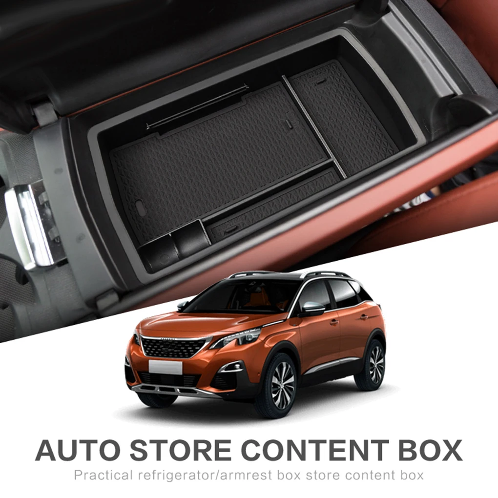 Замена для peugeot 3008- подлокотник уборка столов коробка центральный консольный лоток Органайзер поддон