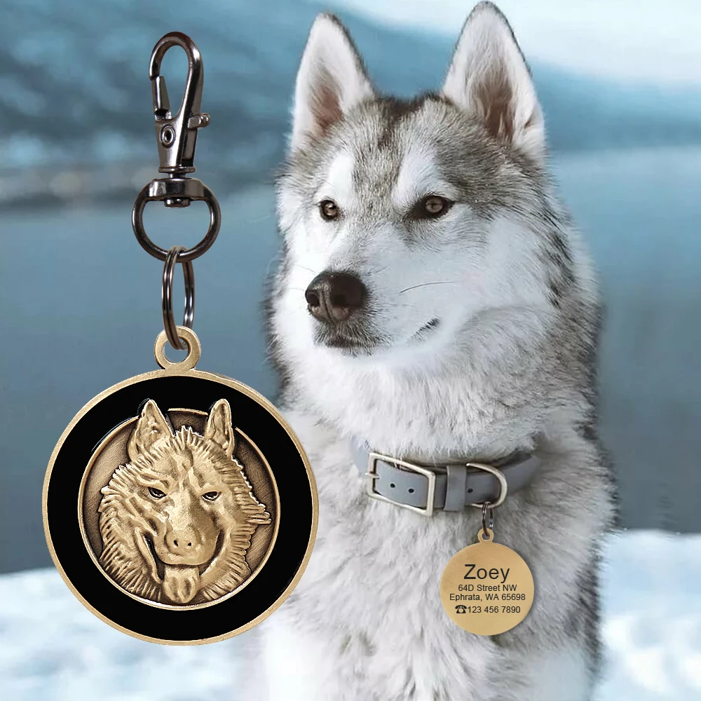 Title 8, Engraved Dog ID Tag Personalized Metal Pet Dog ...