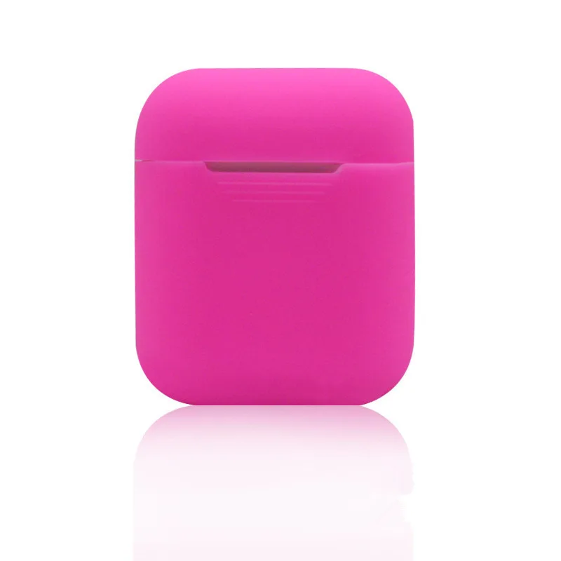 Чехол для наушников Apple AirPods чехол для настоящих беспроводных Bluetooth наушников Air Pods чехол Защитный AirPod аксессуары - Цвет: Розовый