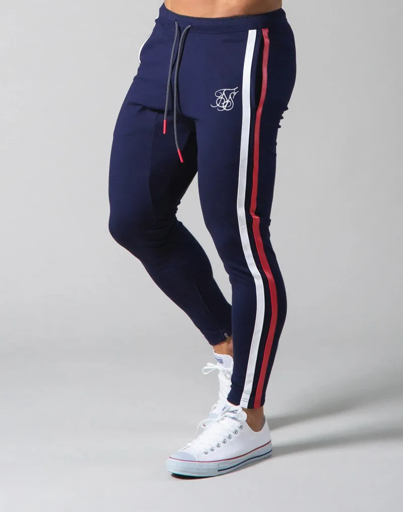 

2021 New Alta qualidade Men trousers seda marca calças fitness casual treinamento diário fitness casual esportes jogging calças
