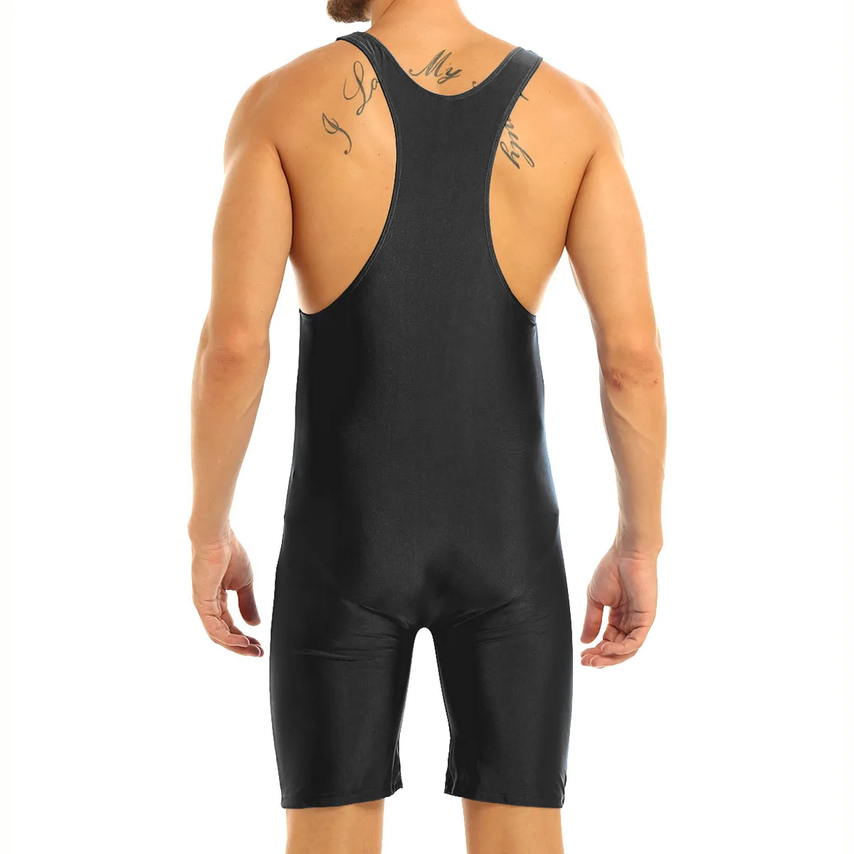 Men Casual Bodysuit Sleeveless Stretchy 