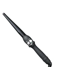 Конические щипцы для завивки одной трубки керамическая глазурь грушевидный конус Электрический инструмент для завивки волос с европейской вилкой