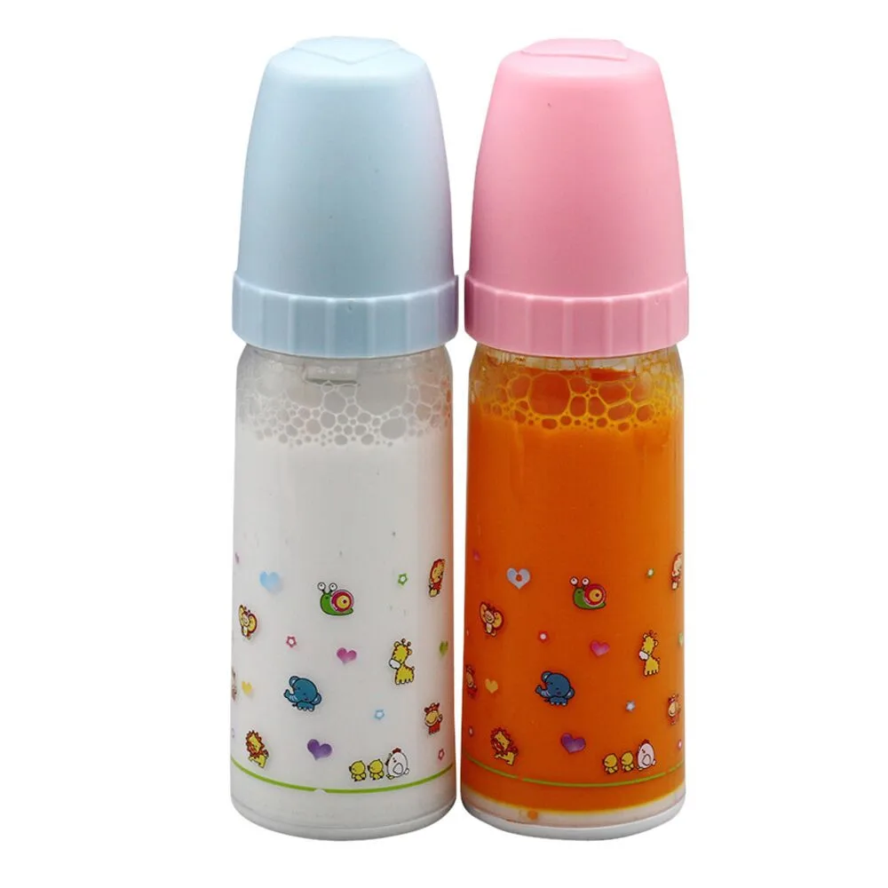 Dolls Baby Doll Feeding Set Magic Juice and Milk Bottle Set Baby Dolls Accessories Juice Bottle Doll Comfort Toy For Baby Gift-3