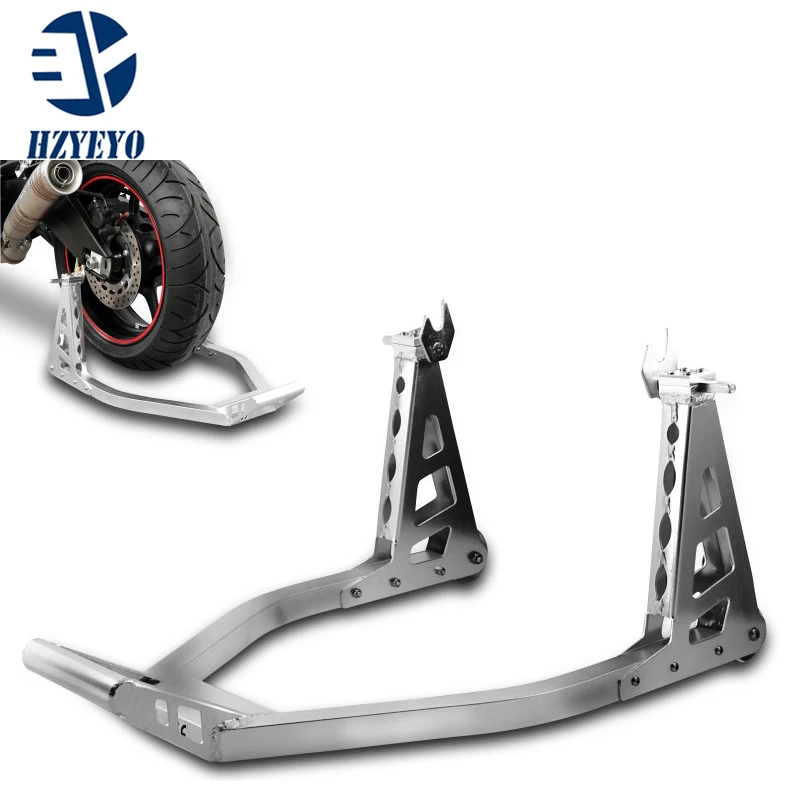 Hzyeyo Aluminum Alloy Motorcycle Fear Wheel Stand Front Support Frame Tire Repairing Tool T009 Stands Aliexpress