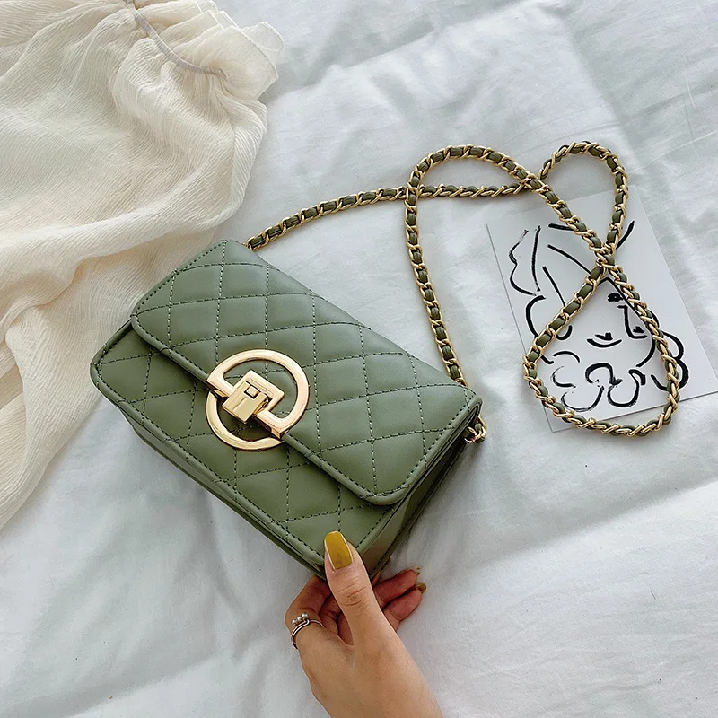 

New Arrival High Grade Sense Square Sling Bag Women's 2019 New Style Fashion Versatile France Non-mainstream Bag Textured Wester