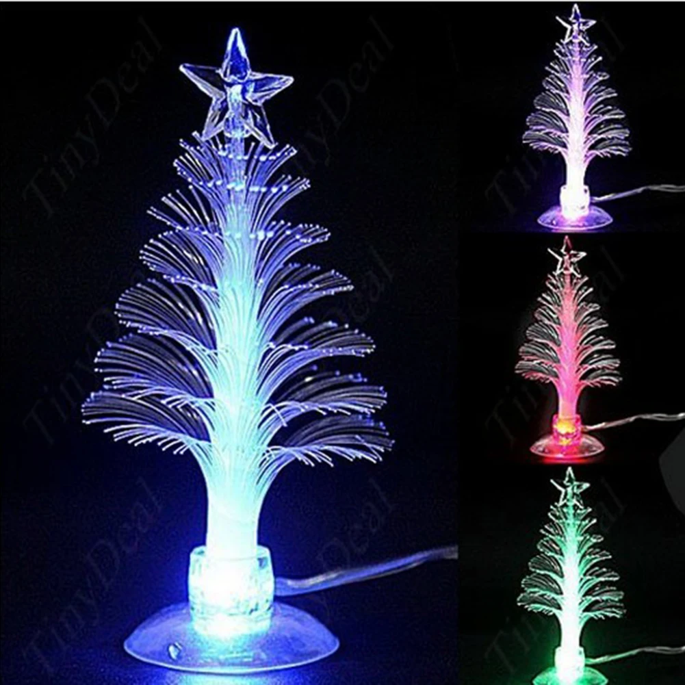 

USB LED Mini Colorful RGB Christmas Tree Lamp Night Lights Festival Decor Desktop Ornaments for Home Party Festival Decoration