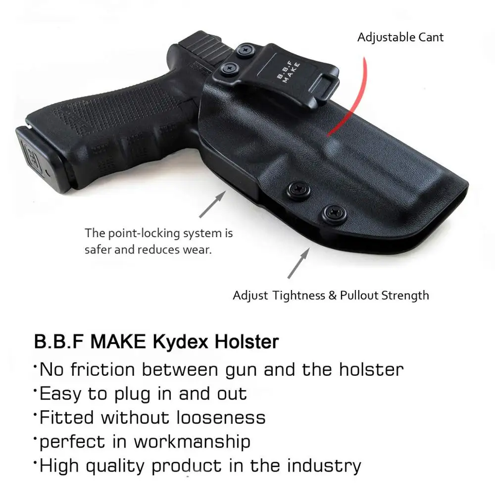 B.B.F Make IWB KYDEX кобура ручной работы на заказ подходит: Glock 17 22 31 кобуры Внутри