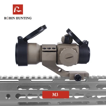 

Robin Hunting M3 Tactical Optical Red Green Dot Hunting Scope Holographic Red Dot Sight With 20mm Rail Mount For Gun Rifle Scope