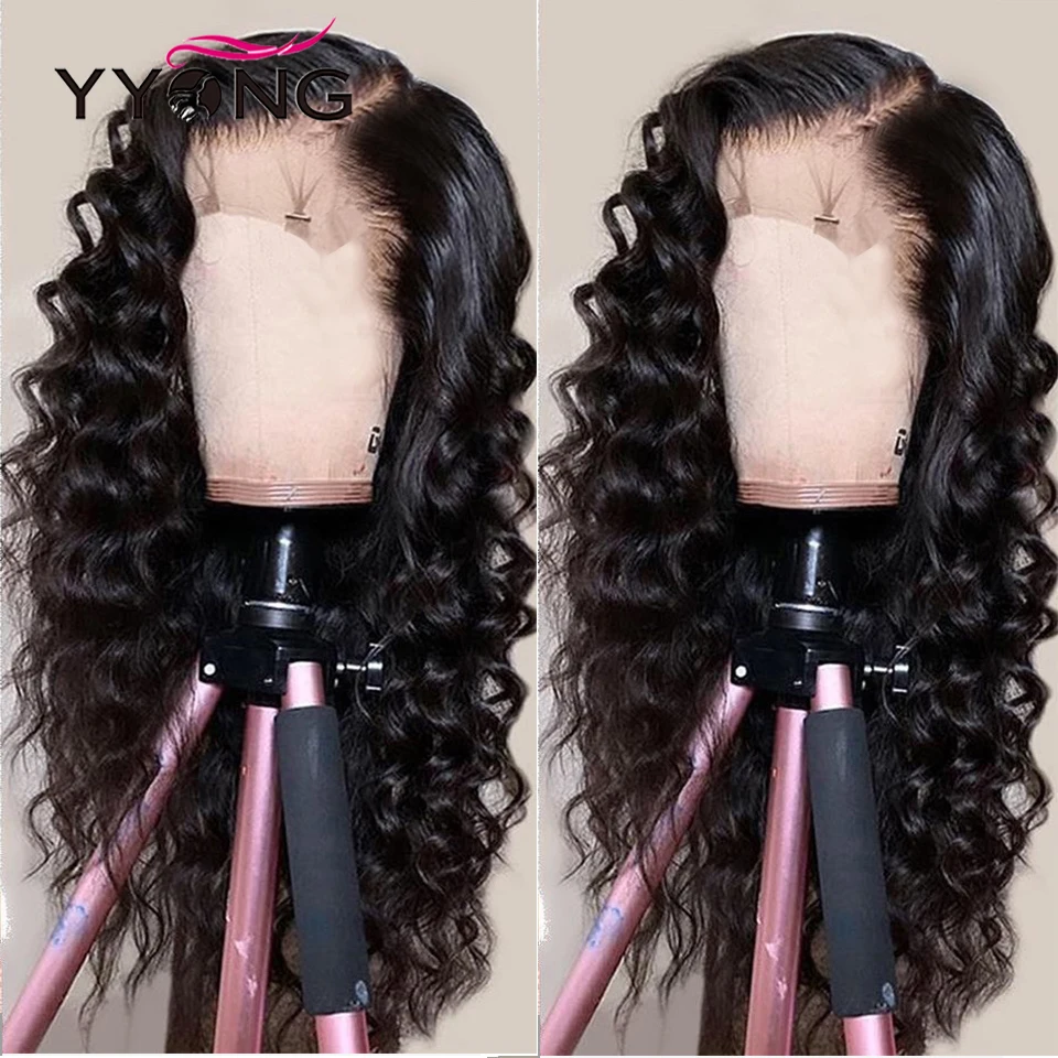 Loose Deep Wave 4×4 HD Transparent Lace Closure Wig