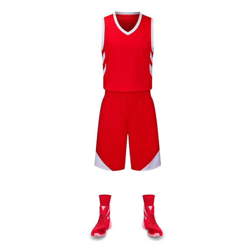 Стиль, мужской баскетбольный костюм большого размера, детский Быстросохнущий Спортивный жилет, светильник, тренировочный костюм для настольной игры, настраиваемый - Цвет: Красный