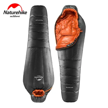 

Naturehike Winter Duck Down Sleeping Bag Mummy Camping Sleeping Bag Ultralight Keep Warm Adult Camping Equipment NH17U120-L