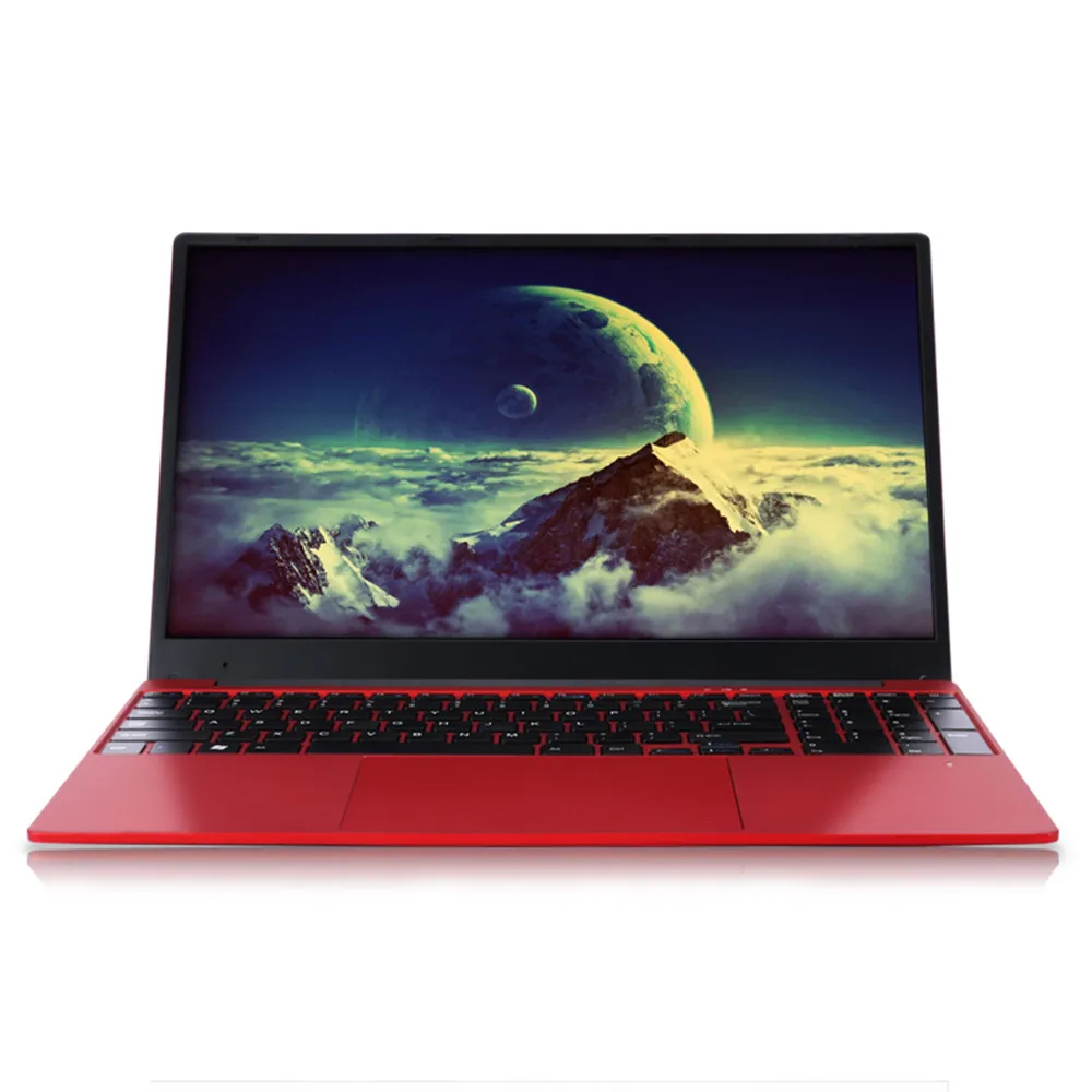 

Notebook 15.6 Inch 6GB RAM Laptop J3455 Quad Core 1080P IPS Windows 10 Full layout Keyboard Bluetooth 4.0 Fashion Red with RJ45