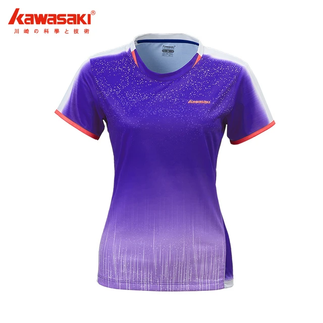 Kawasaki-Camiseta para de mesa, Camiseta deportiva transpirable con cuello redondo, Color morado, para bádminton, ST-Q2305 - AliExpress