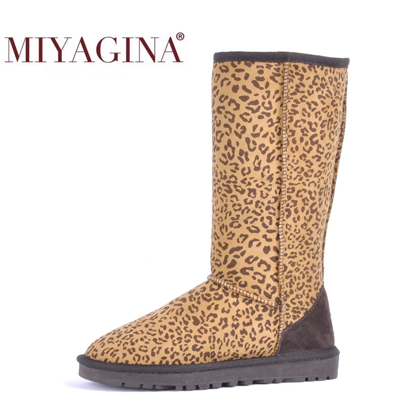 Одежда высшего качества Модные женские зимние ботинки из натуральной овечьей