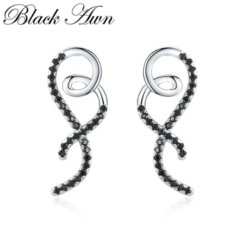 

SODROV 2020 New Trendy 925 Sterling Silver Jewelry Straw rope Stud Earrings for Women Natural Femme Boucle D'oreille I115