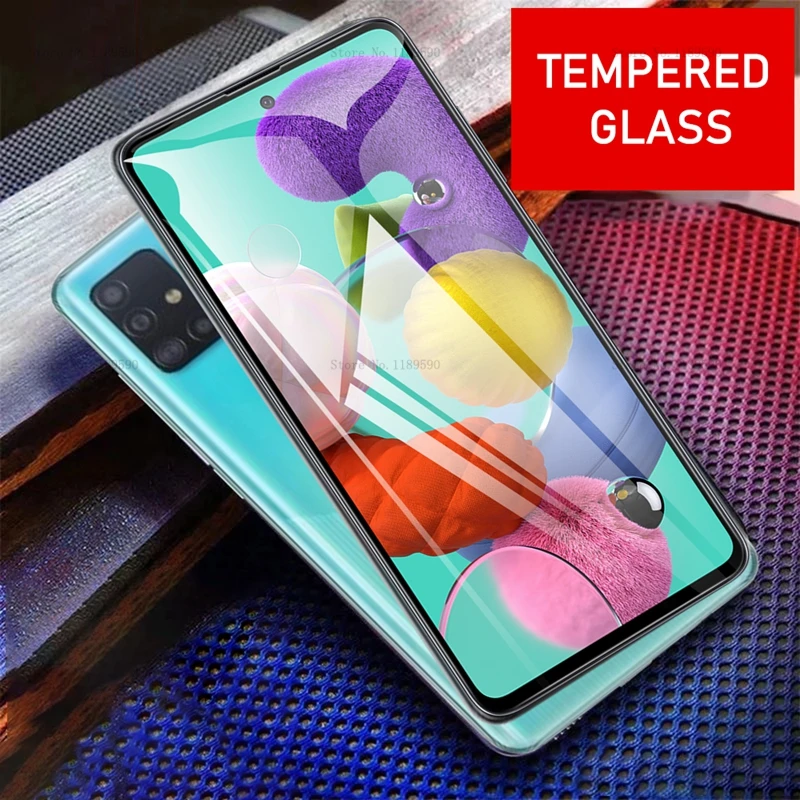 Для samsung Galaxy A51 защитное стекло полное покрытие для A71 2019 A 51 71 Защитная пленка