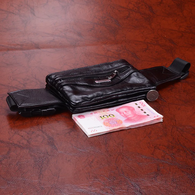 

Ultra-Thin Multi-functional Leather Pocket Men And Women Crossbody Bag Korean-style Multilayer Wallet Women's Multi-functional C