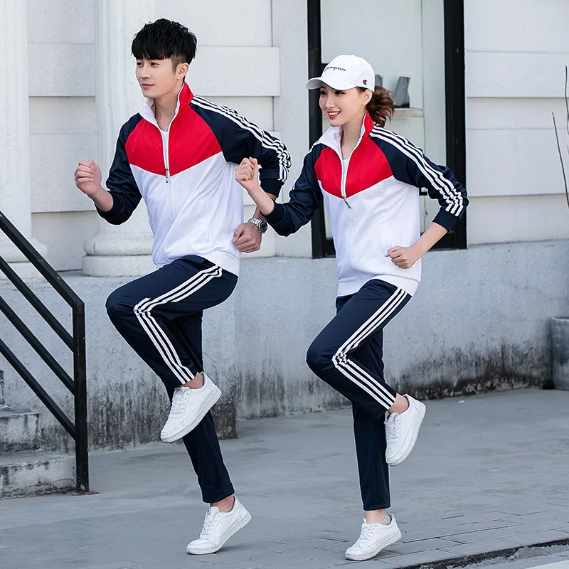 

New Style Clinquant Velvet Sports Set Men And Women Sports Clothing Couples Parent And Child Coat Primary School STUDENT'S Schoo