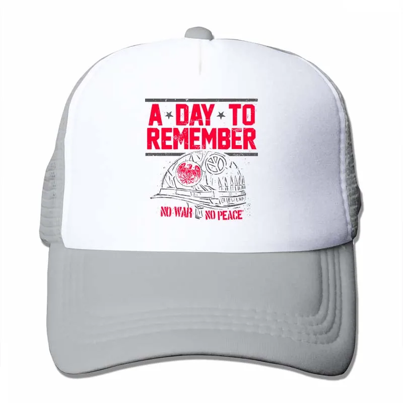 A Day To Remember No Wars ADTR Черная Новинка s m XL бейсболка для мужчин и женщин Кепка-Дальнобойщик модная Регулируемая Кепка - Цвет: 4-Gray