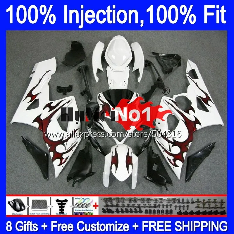 Инъекция для SUZUKI 1000CC GSXR-1000 GSXR 1000 Red black 21MC.17 GSX-R1000 GSX R1000 05 K5 GSXR1000 2005 2006 06 обтекатели |
