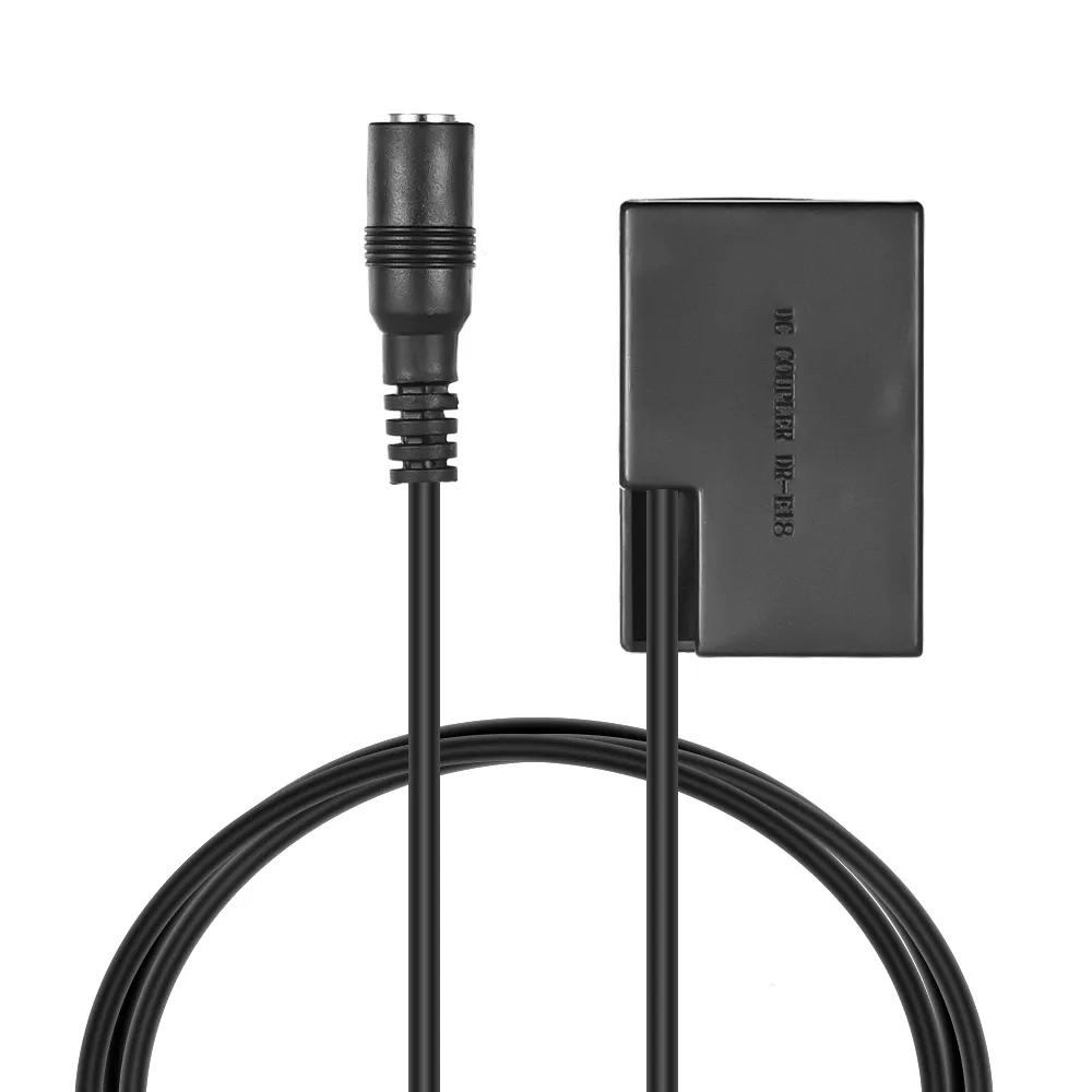 Andoer DR-E18 LP-E17 Dummy Battery Pack Coupler Adapter with DC Male Connector for Canon | Электроника