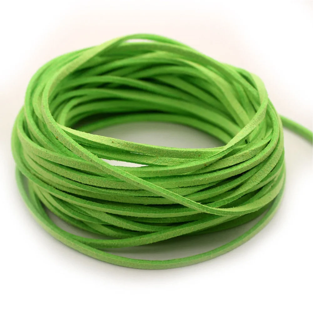 10 нитей оптом 3 мм замша кожа Веревка для изготовления ювелирных изделий браслет