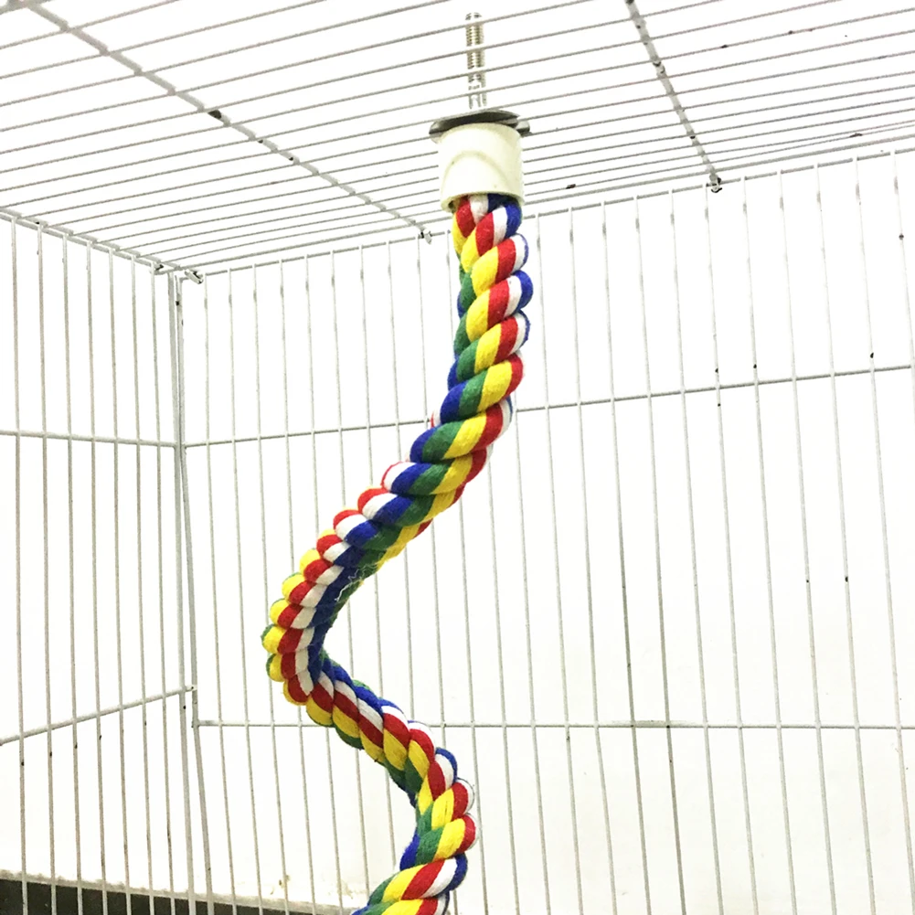 Pet Bird Toys Chewing Bar Swing Hanging Climbing Perch Cage Play Bite-resistant Bite Toy Easy To Install