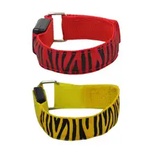 Светодиодный велосипедный ремень с полосками зебры для ночного бега и езды на велосипеде