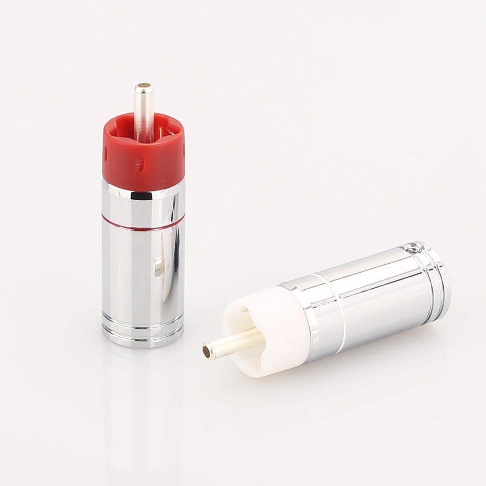 Star Line разъемы с серебряным покрытием 2 пары/4 шт.|tellurium copper|silver rca plugconnector |