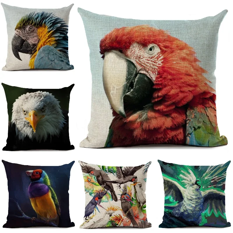 Home Decor Pillow Cover Birds Birds Cushion Cover 45x45cm Cushion