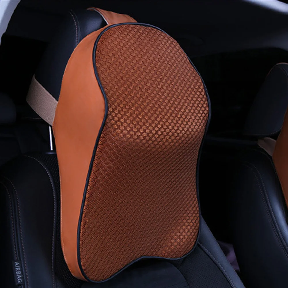 Автомобильная подушка для шеи, 3D подушка для головы с эффектом памяти, регулируемая подушка для шеи, автомобильный подголовник, подушка для путешествий, держатель для автомобильного сиденья - Цвет: Серый