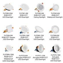 

MiBoxer Downlight Spotlight Dimmable LED RGB+CCT 6W/9W/12W/15W/18W/25W