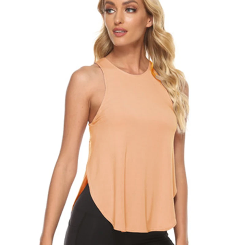 Yoga Vest Women Running Shirts Sleeveless Gym Tank Top Sportswear Quick Dry Breathable Workout Tank Top Fitness Clothes yoga shirts