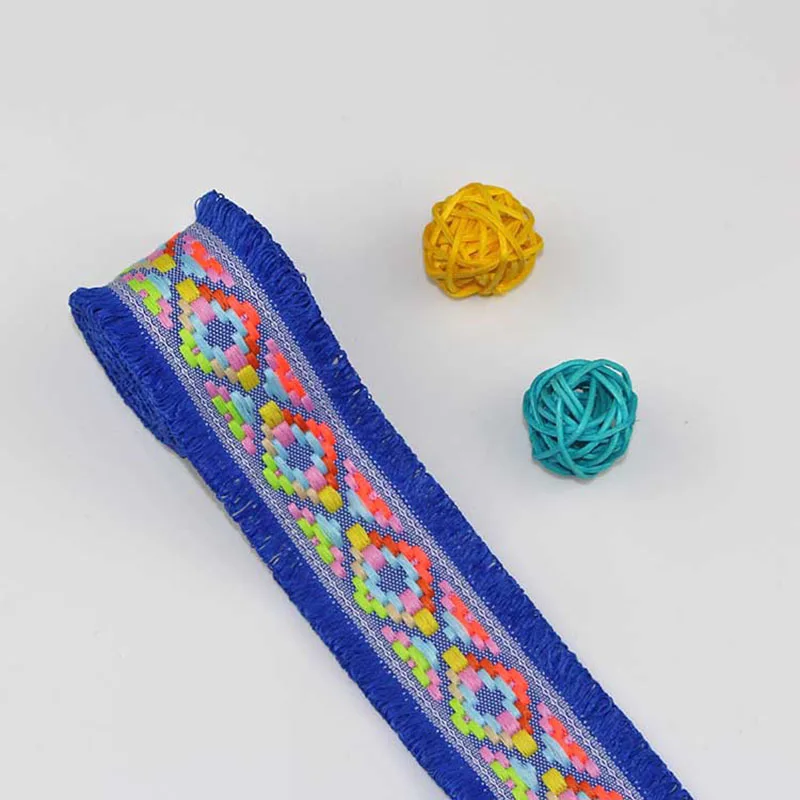 Королевский синий Meetee, 8 ярдов, 4,5 см, кисточка, кружевная отделка, тесьма, лента, домашний текстиль, сумка для штор, одежда, сделай сам, ремесла, принадлежности для шитья товары, AP539 - Цвет: Королевский синий