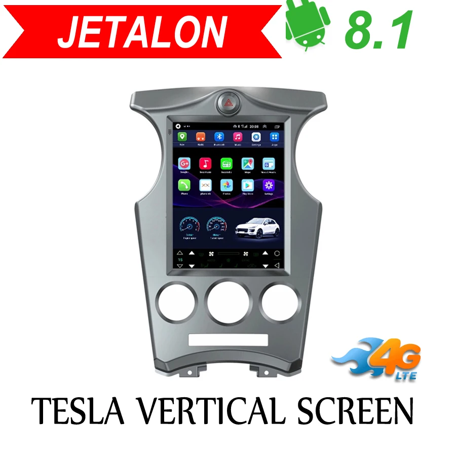 Tesla Vertical screen android 8.1 car gps multimedia radio player in dash for KIA CARENS car navigation BT stereo 2006-2013 MT