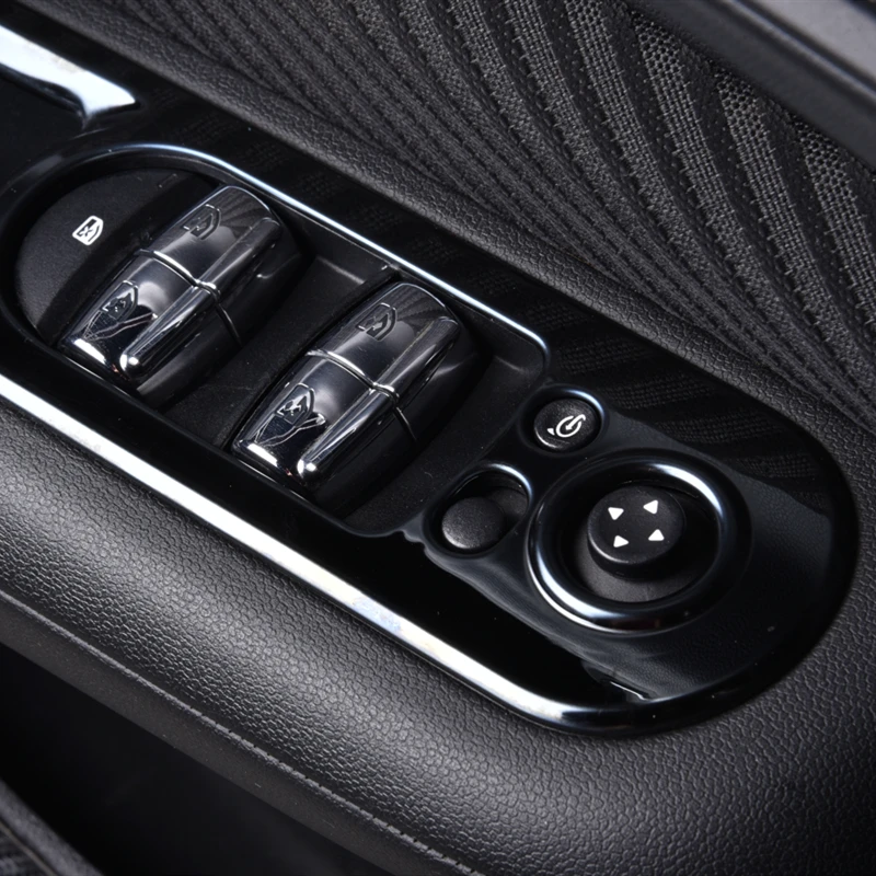 4Pcs Car Windows Control Panel decoration cover For MINI Cooper F54 Clubman Automotive interior sticker car styling Accessories