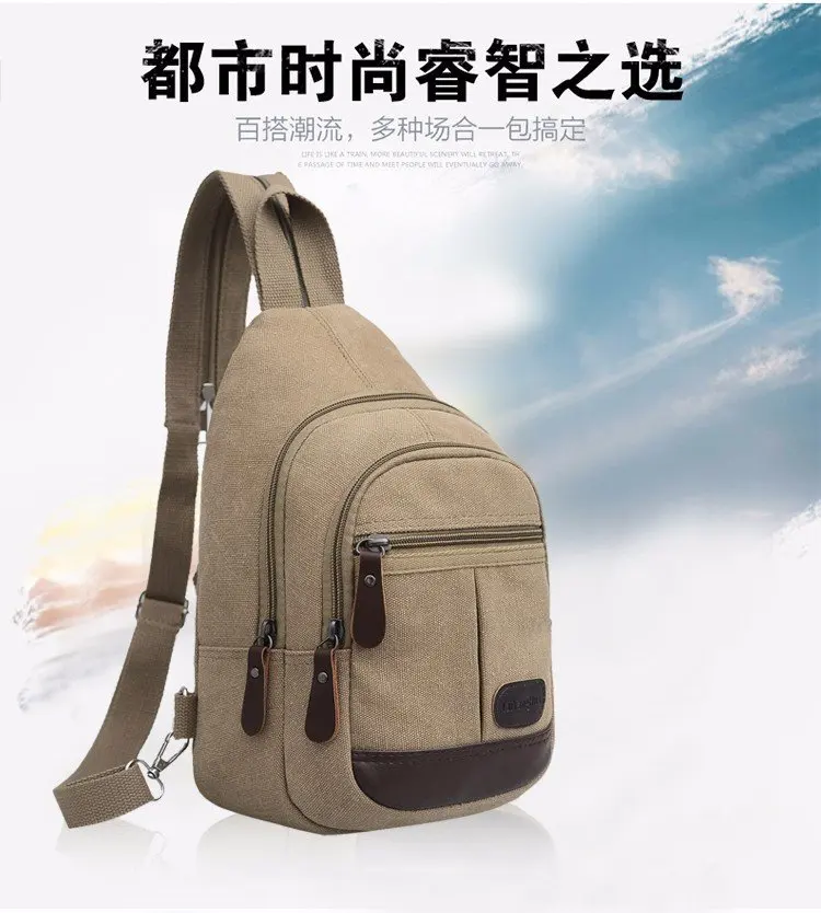 

New Style Men Sports Bag Canvas Bag Multi-functional Outdoor Shoulder Backpack
