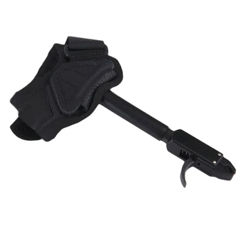 

Outdoor Black Color Archery Release Aid Trigger Wristband Archery
