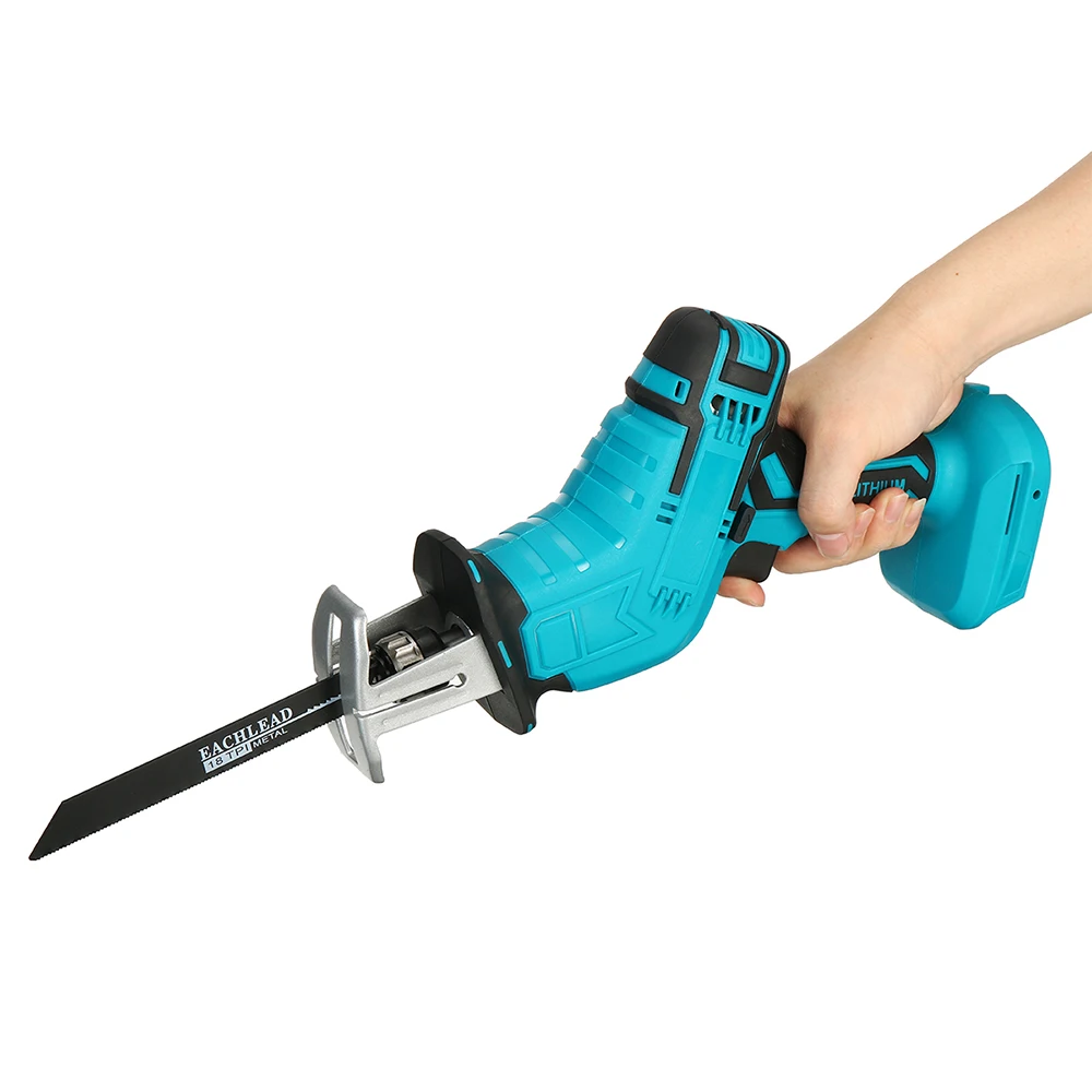 Cordless Reciprocating Saw Adjustable Speed Chainsaw Wood Metal PVC Pipe Cutting Garden Power Tool reciprocating saw